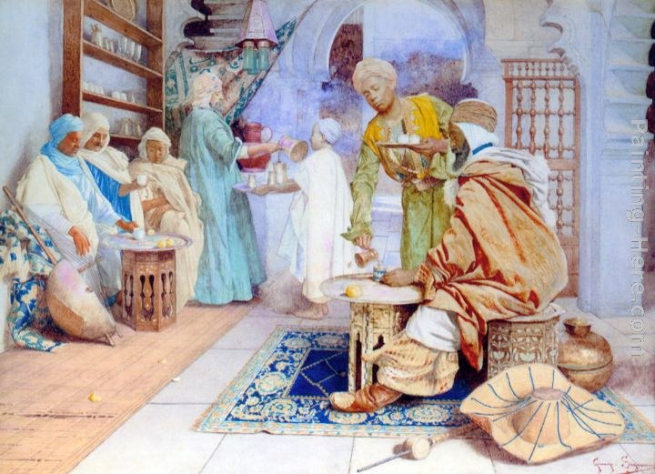 Guiseppe Signorini An Arab Cafe